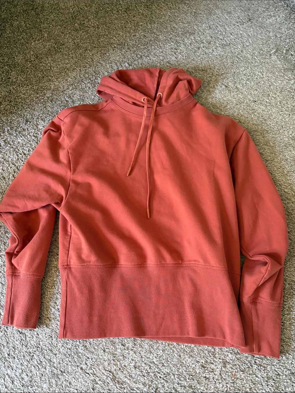 Burnt orange hoodie, size s